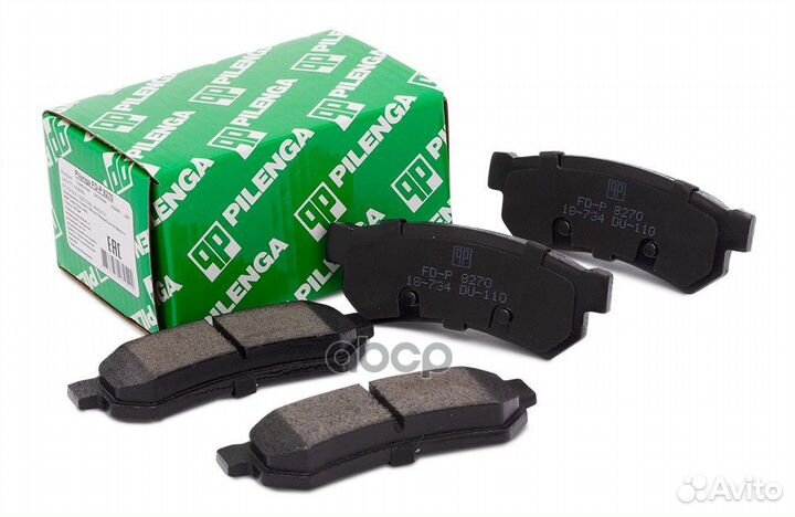 Колодки тормозные дисковые зад, прав, лев LA