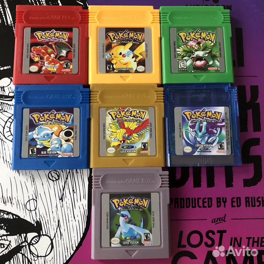 Game Boy Pokemon картриджи Покемоны
