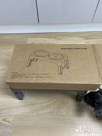 Миска для собак с регулировкой ножек