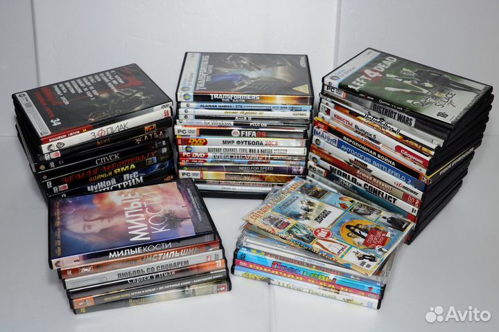Games Films Pack (игры,фильмы) Диски PC 60 DVD CD