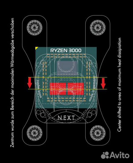Водоблок процессорный Aquacomputer AM5 / AM4 / TR4