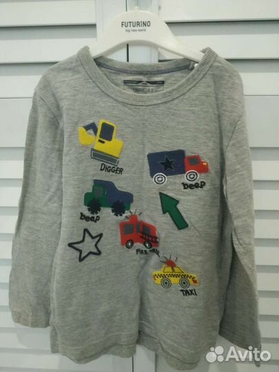 Лонгслив для мальчика Zara, Next 5, 6, 7 лет