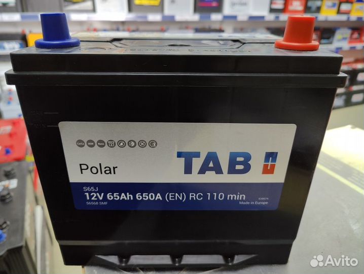 Акб 65Ач TAB JIS (75D23L)