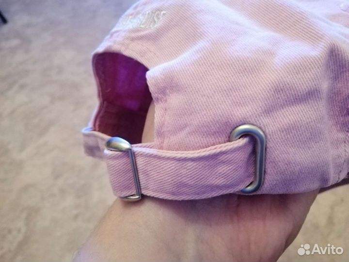 Кепка женская, розовая, с вышивкой, б/у