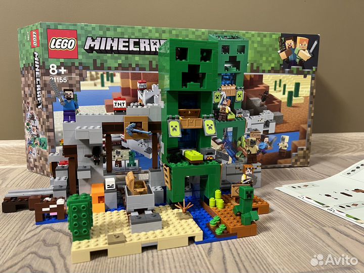 Конструктор lego Minecraft «Шахта крипера» 21155