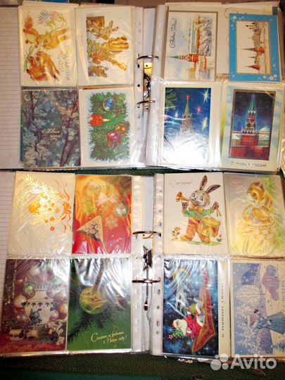 Открытки СССР (альбом более 300 штук)