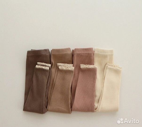 Лосины в рубчик для девочки 80,90 новые