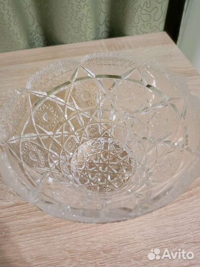 Салатник хрустальный