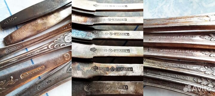 Мельхиоровые Столовые приборы: Вилки, Ложки СССР