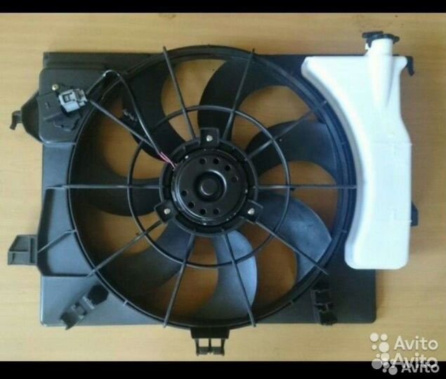 Вентилятор охлаждения на Hyundai Solaris 1