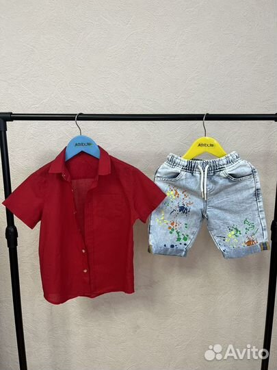Одежда летняя пакетом для мальчика 104-110