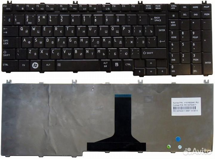 Клавиатура для ноутбука Toshiba Satellite A500, L3
