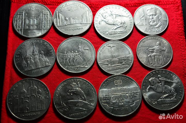 Юбилейные монеты СССР 1988-92гг (UNC)