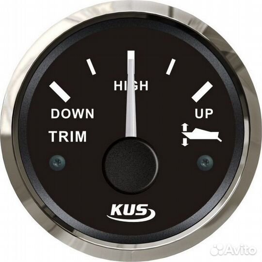 Трим-указатель 190-0 Ом, черный циферблат, нержаве