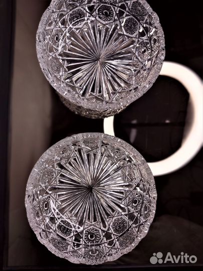 Ваза хрустальная 2 шт