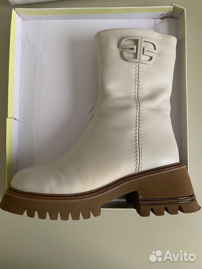 Ботинки кожаные 38р-р