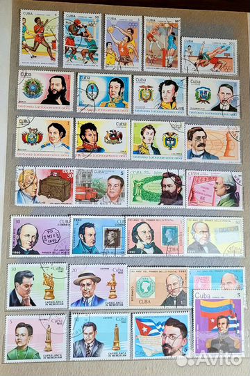 Почтовые марки Cuba коллекция 689шт