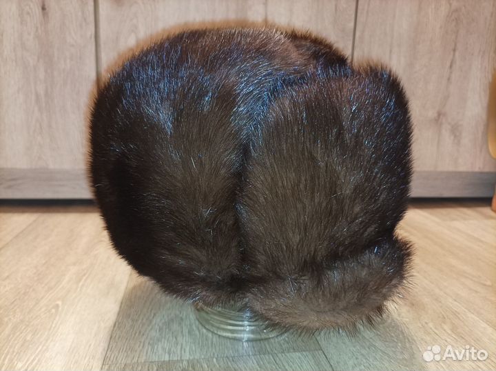 Норковая стильная шапка мужская 60