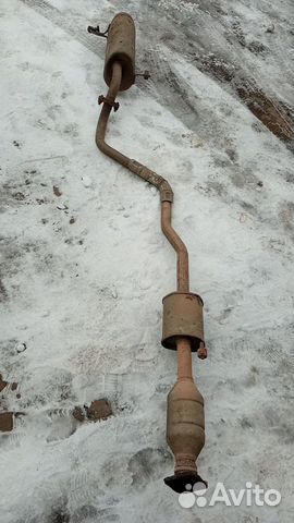 Глушитель выхлопная hyundai solaris kia rio 3