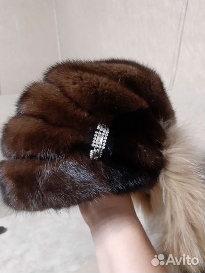 Шапка норковая женская