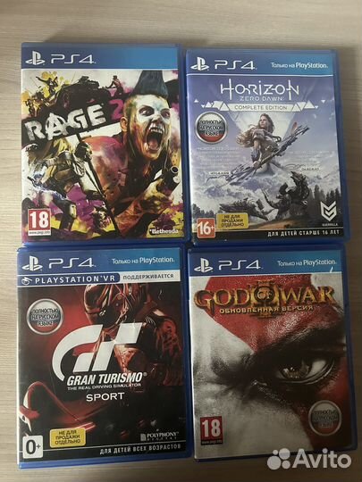 Игровые диски на ps4