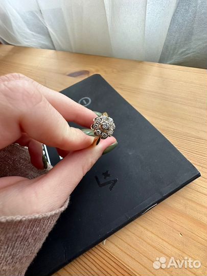 Кольцо 750 с брильянтами
