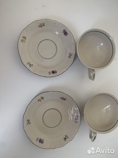 Кофейная пара (для эспрессо) -фарфор