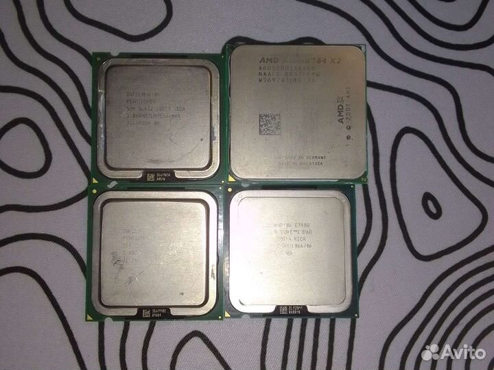 Процессор intel core 2 duo, amd athlon 64 x2