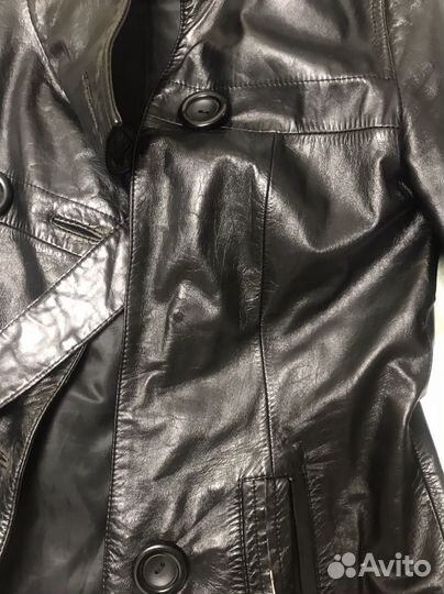 Кожаный плащ