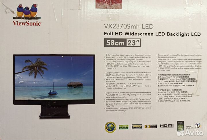 Viewsonic VX2370Smh-LED диагональ 23