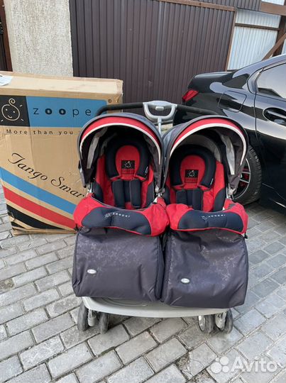 Коляска для двойни zooper tango smart