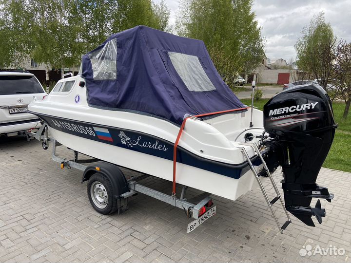Катер Neman 500 + Mercury 60 2017г. 200м.ч