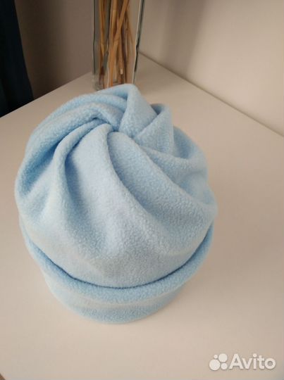 Шапка со снудом из флиса