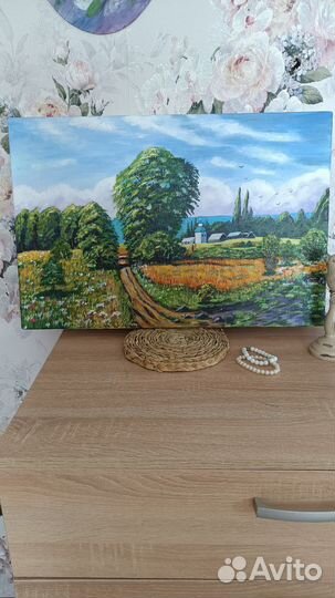 Картина, холст на подрамникн