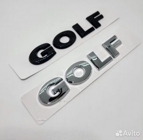 Надпись шильдик Golf Volkswagen