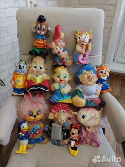 Резиновые игрушки СССР и совпластитал