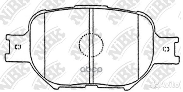 PN1430-nibk колодки дисковые п Toyota Corolla