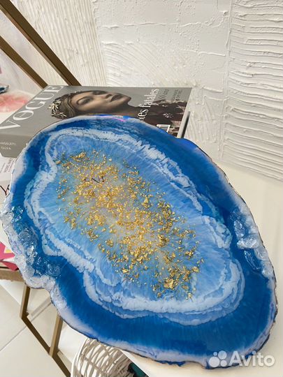 Блюдо из эпоксидной смолы