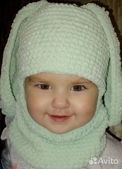 Балаклава шапка плюшевая с флисовым подкладом