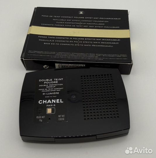 Chanel пудра 51 lumiere винтаж