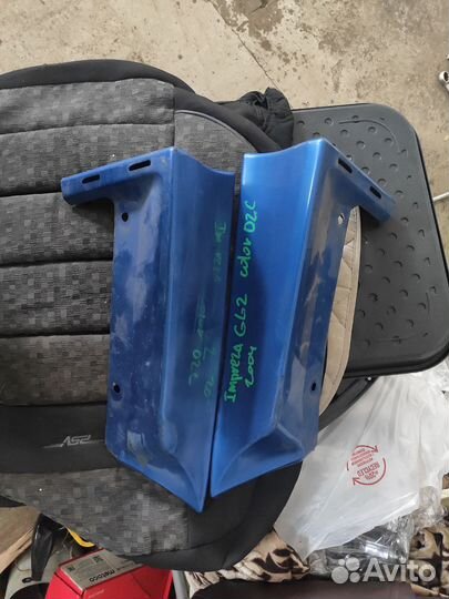 Клыки заднего бампера impreza gg gd