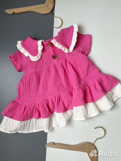 Муслиновое платье детское, разные расцветки