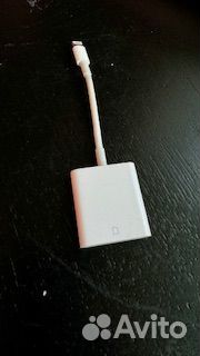 Переходник lighting для чтения sd карты apple