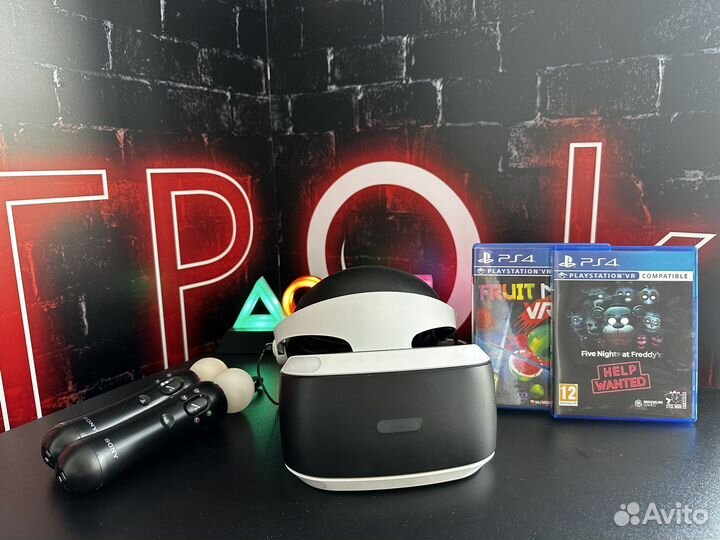 Sony PS VR (2rev) + move + диски