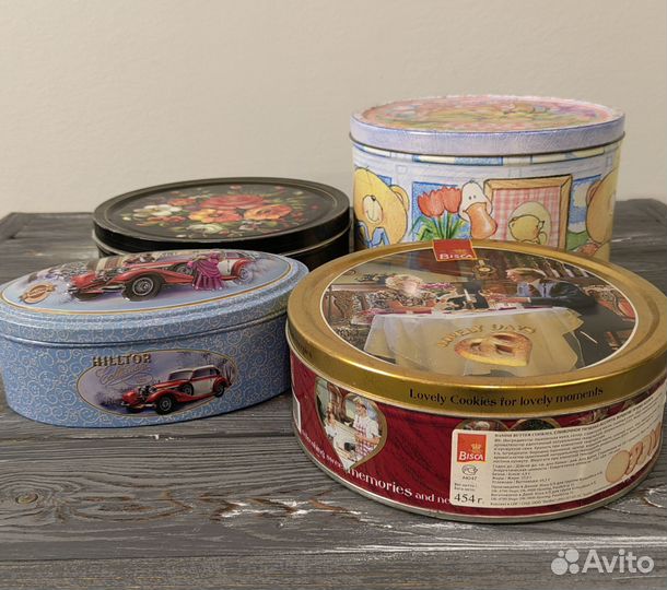 Жестяные банки коробки