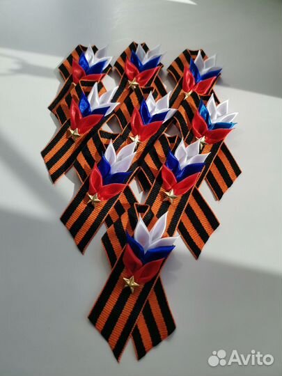 Георгиевская лента брошь к 9 мая