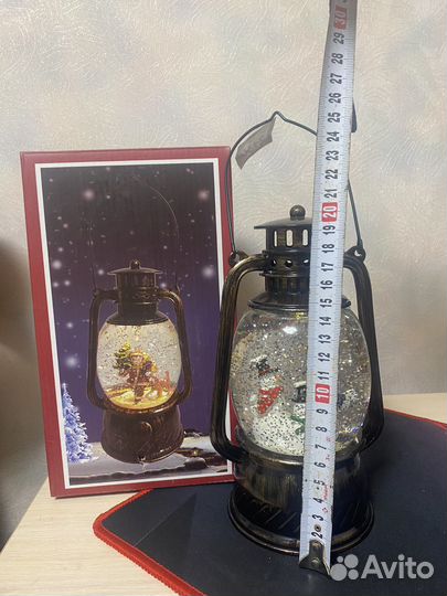 Фонарь новогодний с подсветкой