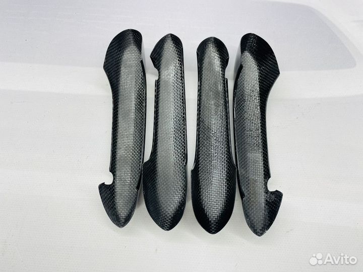 Накладки на ручки дверей BMW X3 G01 сухой карбон