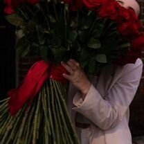 Розы голандские цветы 101 шт С доставкой, Махачкала