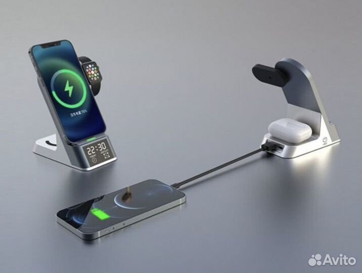 Беспроводная зарядная станция 6 in 1 Magnetic Wire